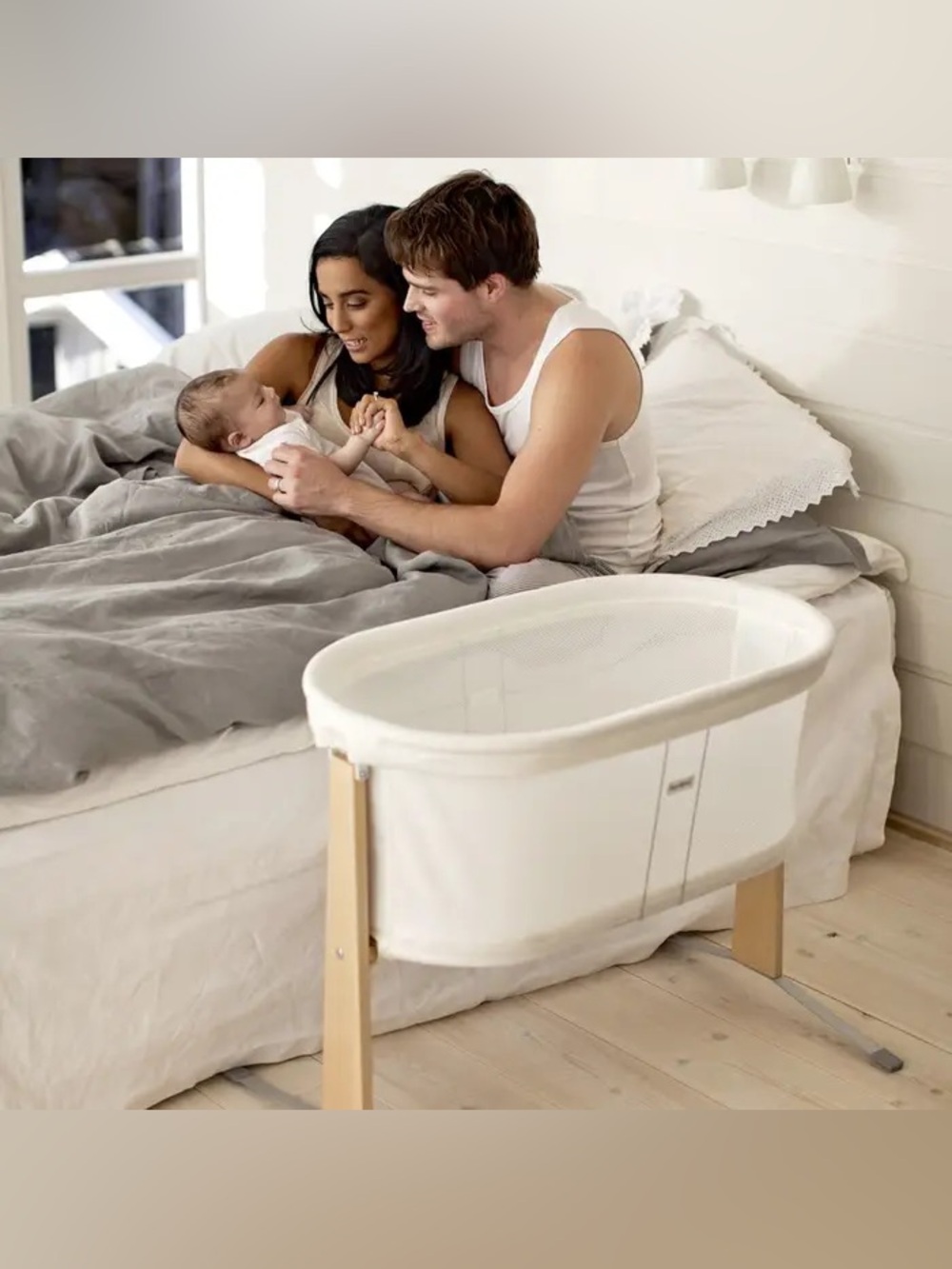 BABYBJÖRN Cradle White Wood